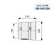 CONTROCUFFIA 180-225-210 CON FASCIA E SPORTELLO